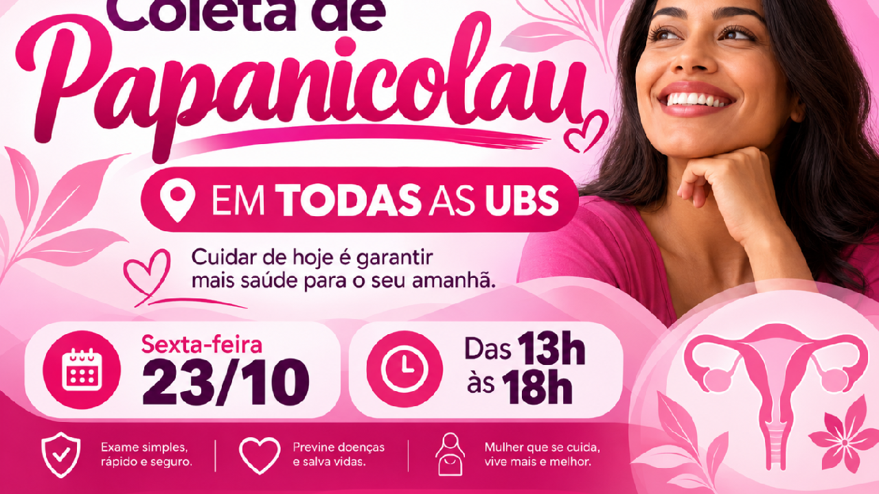 Coleta de papanicolau nas UBS de Campo Limpo Paulista