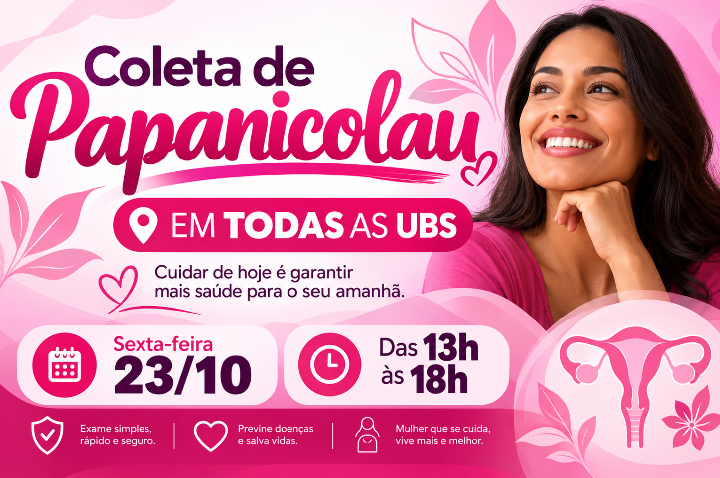 Coleta de papanicolau nas UBS de Campo Limpo Paulista