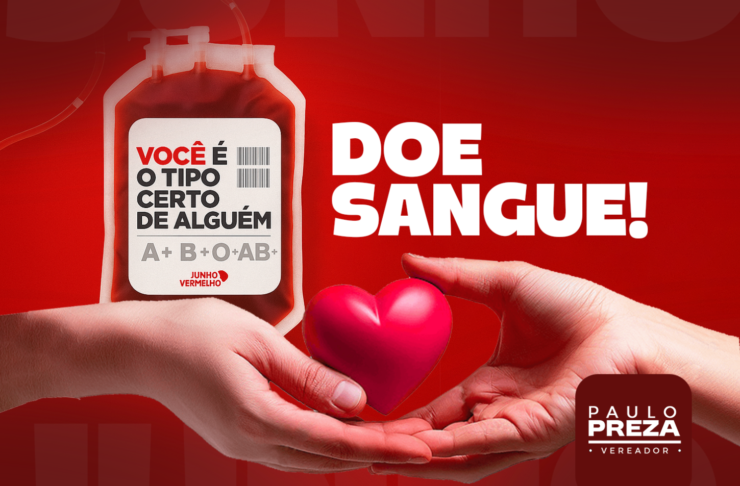 Junho Vermelho: Doe Sangue, Salve Vidas!